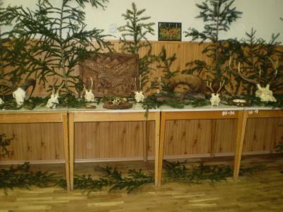 Výstava poľovníckych trofeí, ovocia, zeleniny a kvetov 